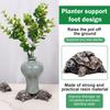 6Pcs Decorative Pot Base Feet Tortoise/Frog/Dog Style Pot Base Feet Garden Accessories Flower Pot Holder for Improve Drainage