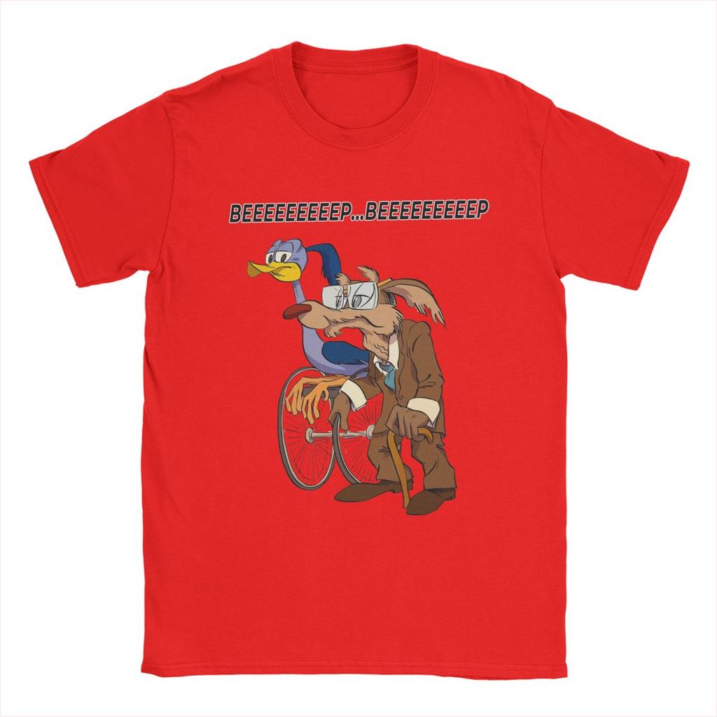 T-shirt da uomo Roadrunners And El Coyoted Abbigliamento in Cotone Fantastica Maglietta a Maniche Corte Girocollo Magliette Estive