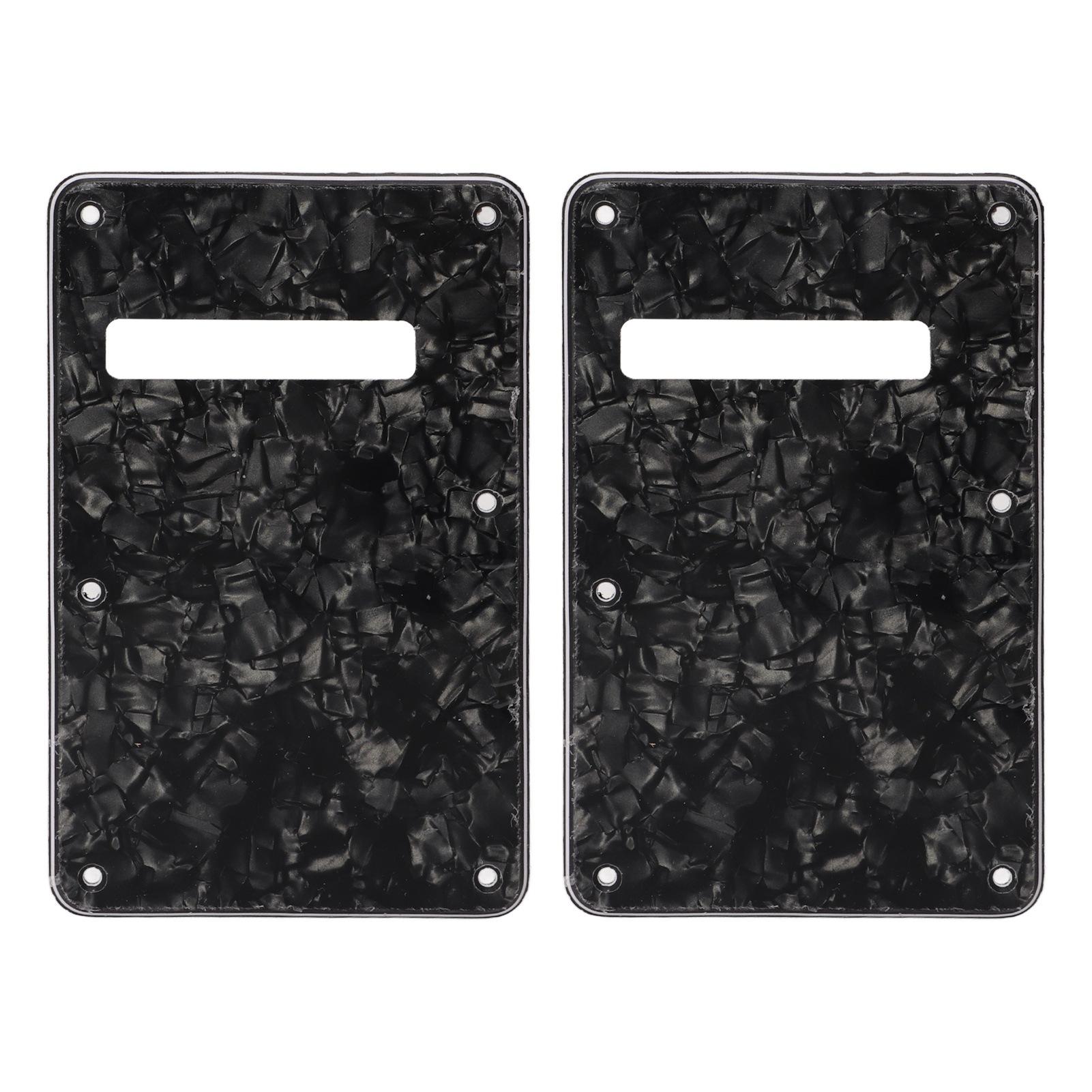 

2Pcs Electric Guitar Backplate Guitar Cavity Cover Plate Pickguard PVC for Replacement Black красный жемчуга