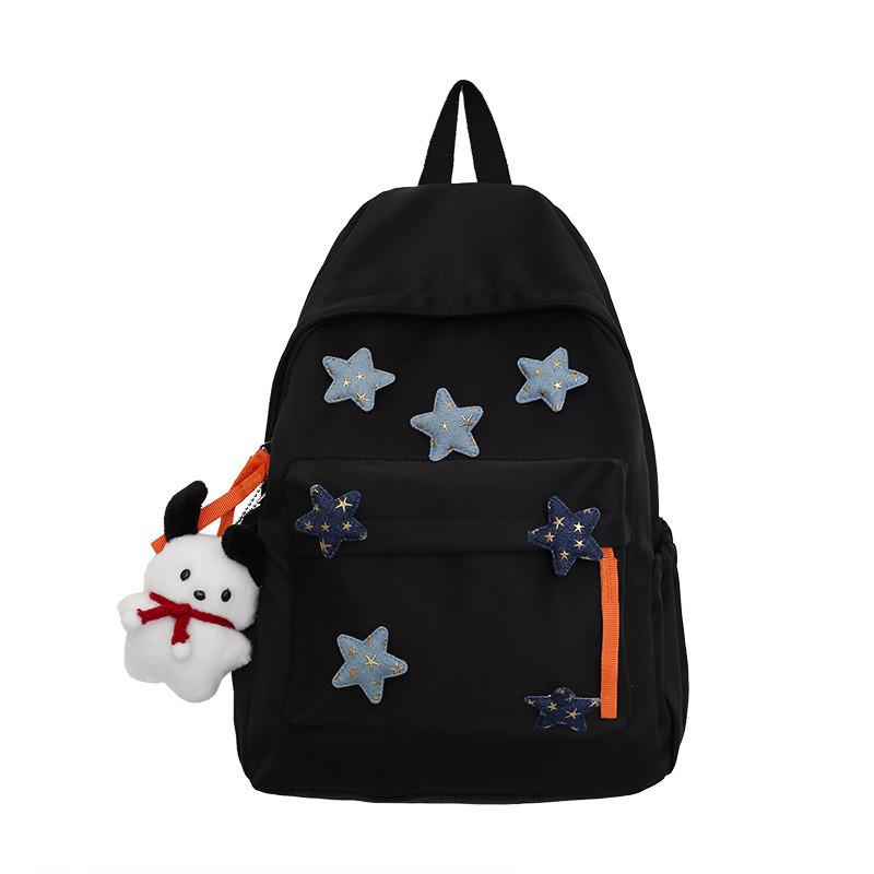 Cute Japanese Style Large Nylon Star Backpack For Girls College Students