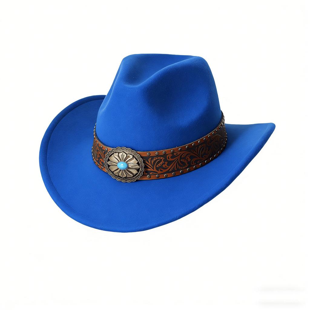 Cowboy Hat Jazz Hat Western Minority Style Cowboy Hat European and American Men's and Women's Hats