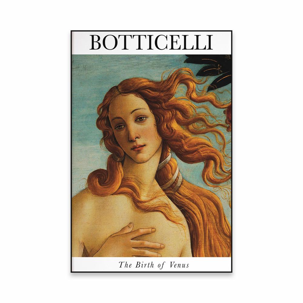 Classical Sandro Botticelli Oil Painting Poster Renaissance Art Prints Birth of Venus Canvas Painting Gallery Home Bedroom Decor