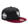 New Era 59FIFTY Los Angeles Dodgers ONSPOTZ LA Satin 7 59Fifty Up Side Down Side MLB Los Angeles Dodgers Cap, Exclusive, Black/Red, 1/8 Scale, Patch,