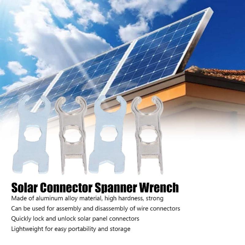 2 zestawy kluczy do złączy solarnych, wysoka twardość, lekka waga, narzędzia do złączy solarnych, klucze do montażu i demontażu