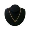 Used Givenchy Necklace 4G Logo Pendant Gold Chain Vintage Old Retro Antique Brand Accessory Women's Jewelry Accessory Choker