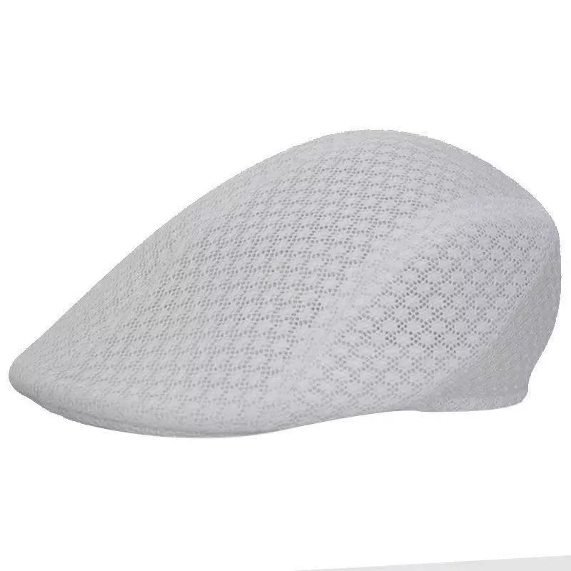 Spring Summer Mesh Berets Men Women Breathable Newsboy Hat Touring Cap Unisex Outdoor Sport Sun Hat Casual Golf Caps Taxi Driver Hat Artist Hats