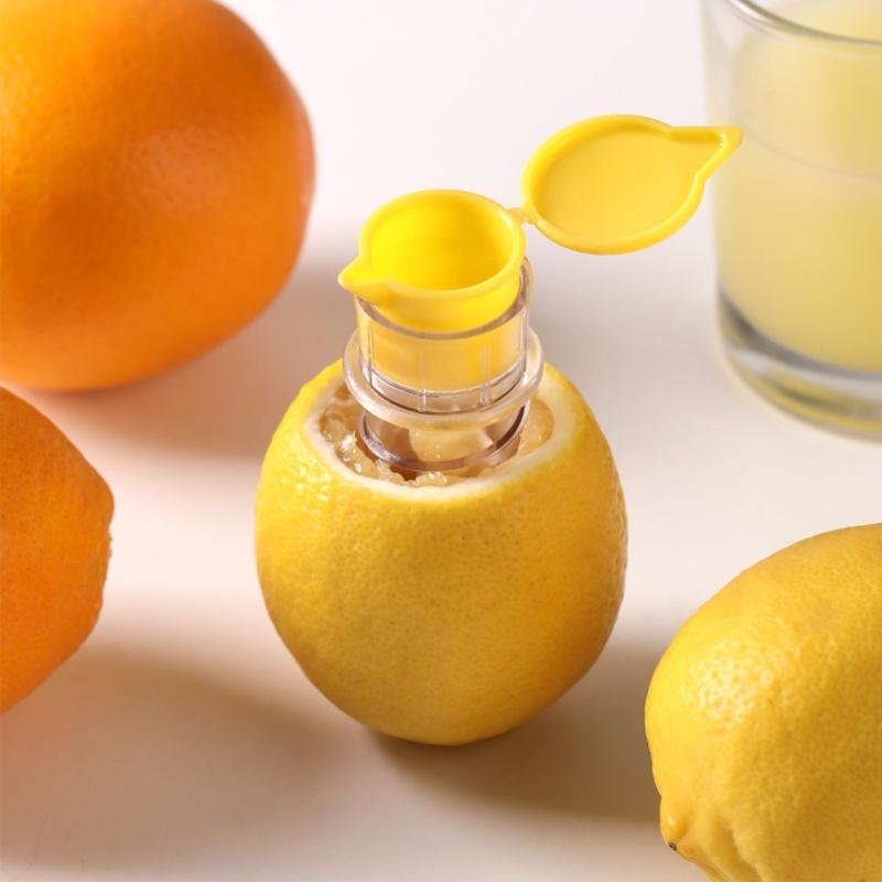 2PCS Portable Lemon Squeezer PP ABS Portable Labor Saving Manual Lemon Juicer For Limes Citrus