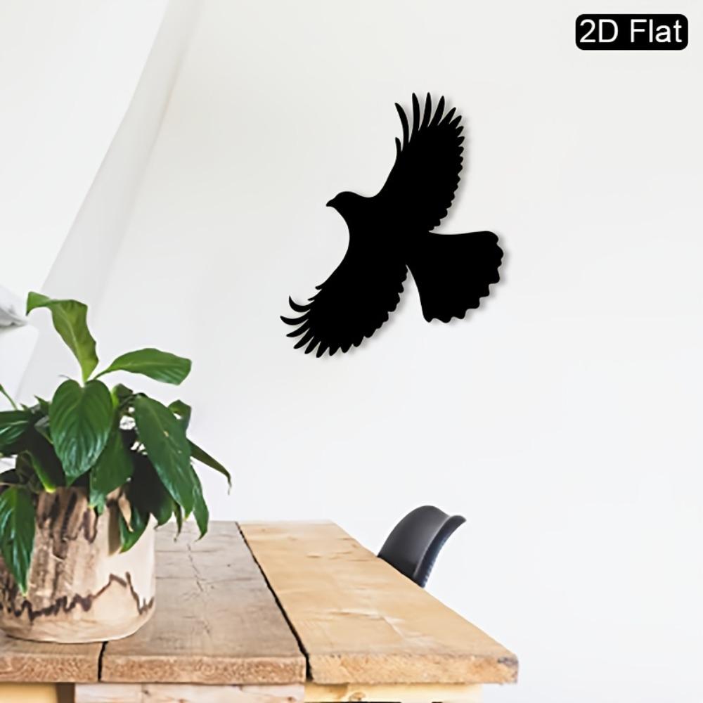 1pc Flying Dove Metal Wall Art Peace Dove Sculpture Ironwork Mural Intricate Craftsmanship Home Patio Wedding Anniversary Gift