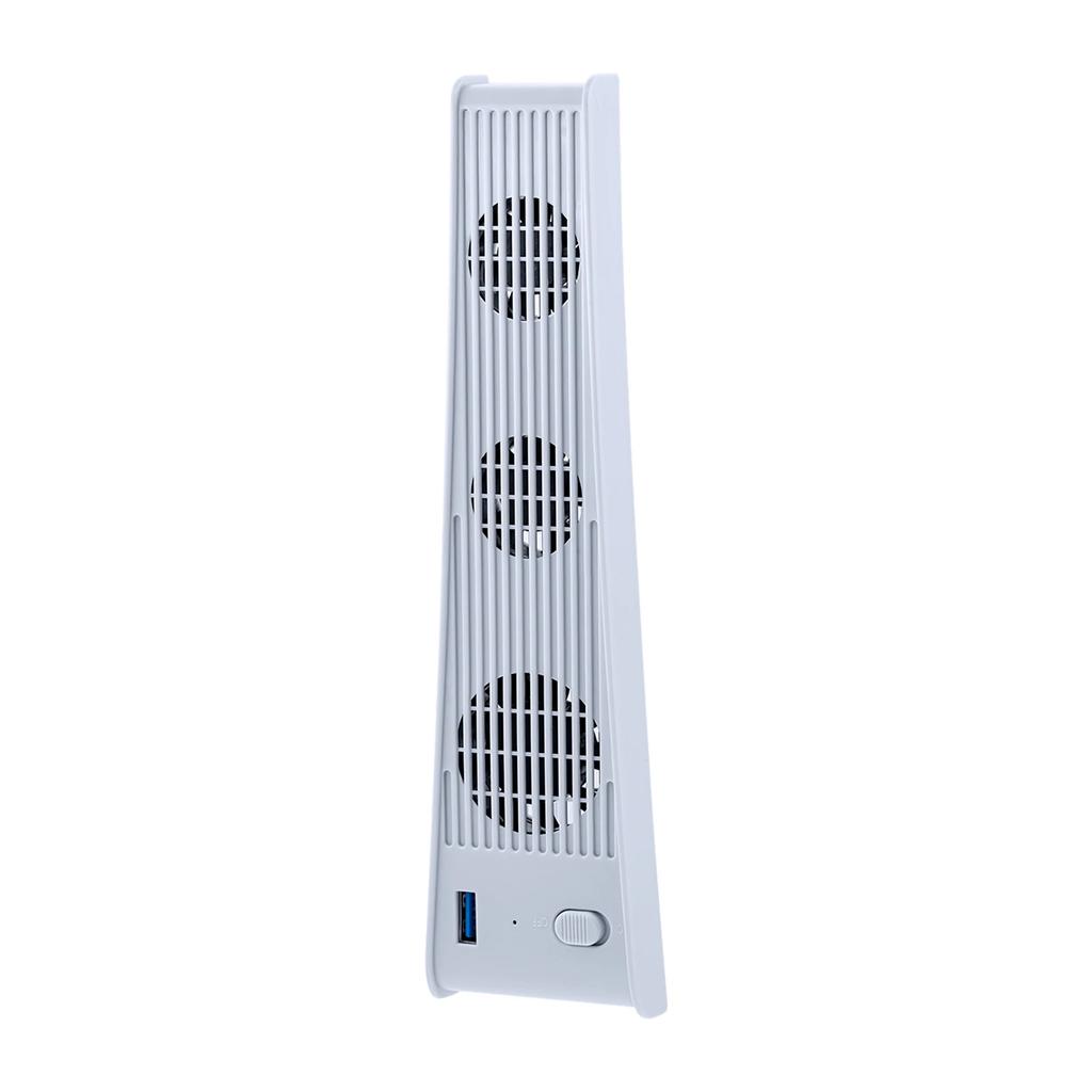 Cooling Fan, External USB Cooler 3 Fans Game Console Mini Cooling System with Extra USB Port for Sony Playstation5 Digital Edition&Ultra HD Console