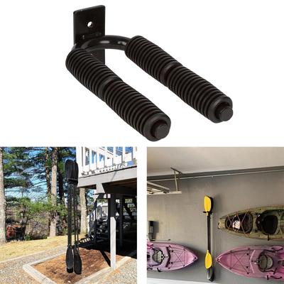 Kayak Paddles Holder Rack Wall Mount Hold 4 Metal Oar Canoe Hanger