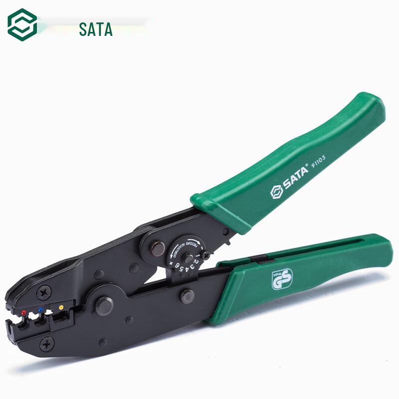 SATA 91105 Powerful Insulated Terminal Crimping Pliers 9 inch