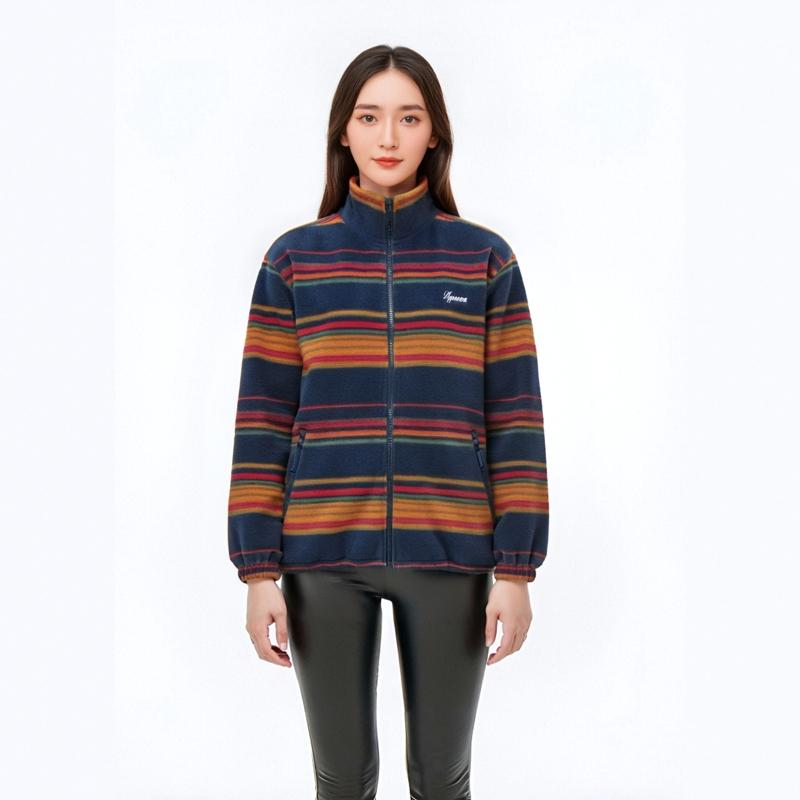 Supreme Stripe Zip Up Fleece Jacket SUP-FW24-138