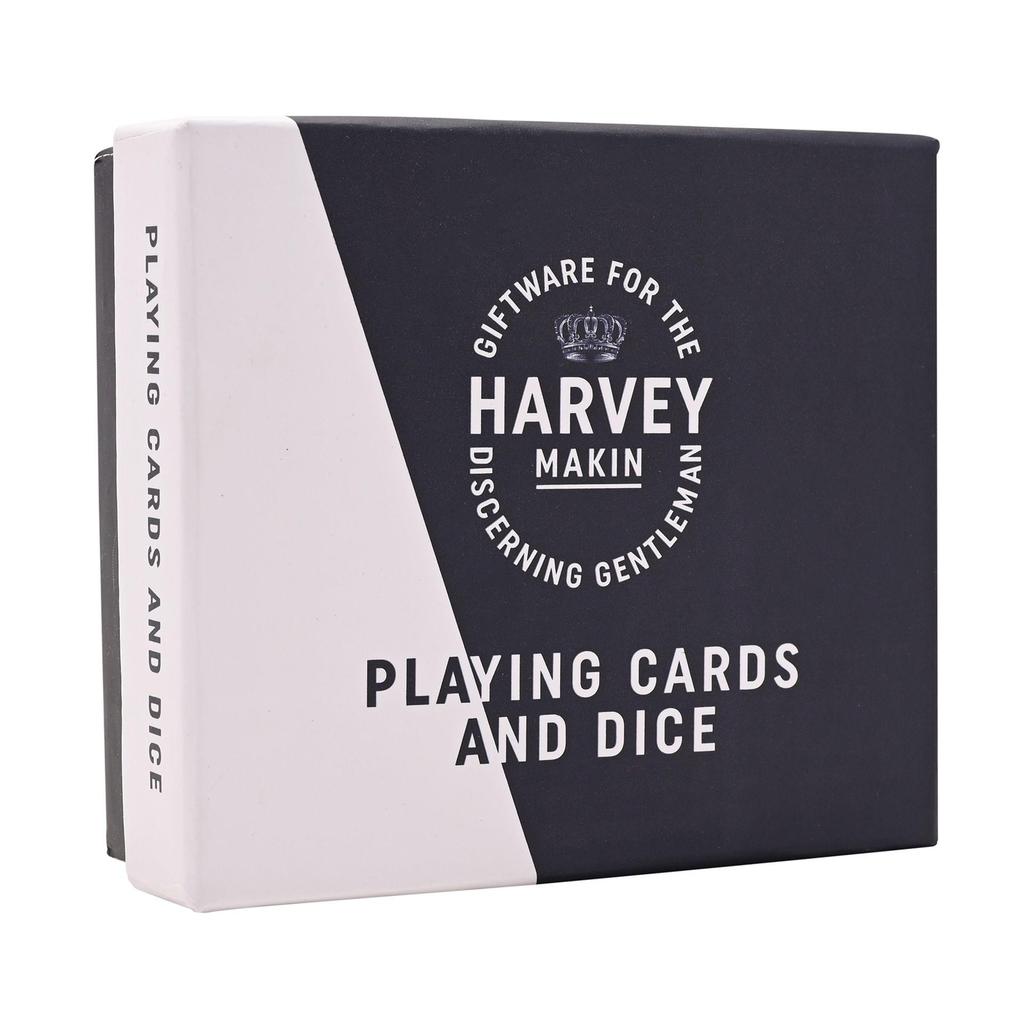 Harvey Makin Pack of Playing Cards & Dice In Wooden Box
