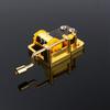 Cool 18 Notes DIY Mechanical Musical Box Golden Music Movement