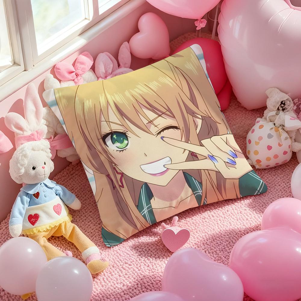 Anime Hot C-Citrus Cushion Cover Pattern Printed Pillowcase for Living Room Sofa Cushion Cover & Bedroom Decor