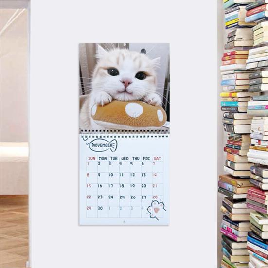 Unreasonable Cat Calendar 2026 Jan.2026 - Dec.2026 12-Month Calendar Funny Kitten Wall Planner for Home Office Decoration