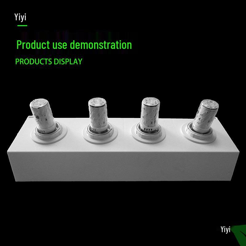 LED Bulb Test Stand and Display Rack with E27, E14, and B22 Bayonet Screw Bases for Lamp Decoration.