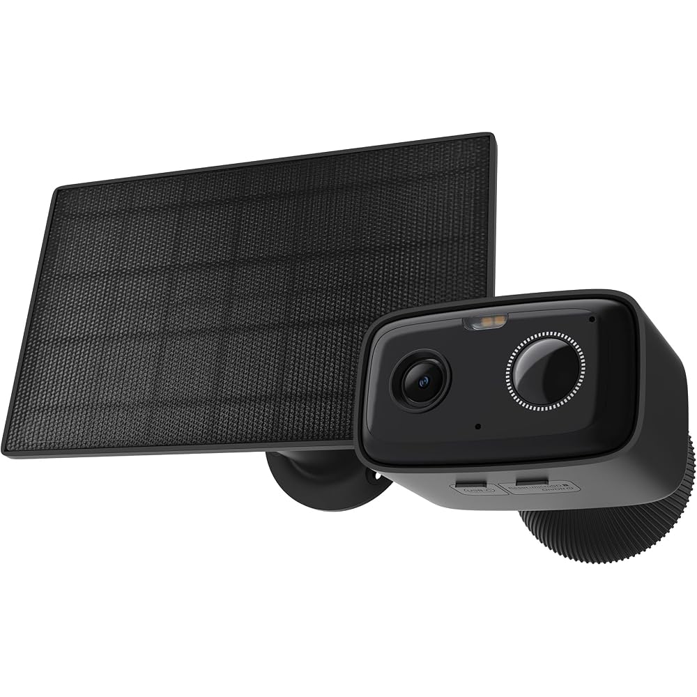 Tapo Outdoor Solar-Powered Security Camera, Wi-Fi Wireless, 1080p 2MP, Smart AI Detection, Full Color Night Vision, IP65 Waterproof & Dustproof, Two-W