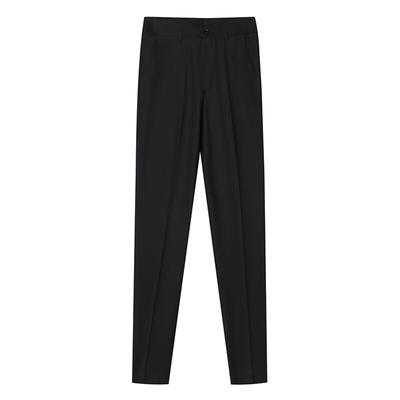 Teluoman Women's Stretch Wrinkle-Free Straight-Leg Suit Pants