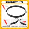 2/4 Packs 8 Inch Omelette Rings for Griddle Large Stainless Steel Nonstick Pancake Molds With Oil Brush Omelet Egg Ring Maker