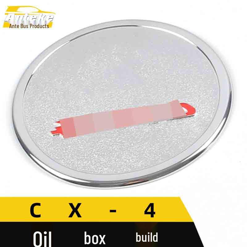 CX-4 Tankdeckel Paillette: Galvanisiertes rotes Logo, kratzfester dekorativer Aufkleber.