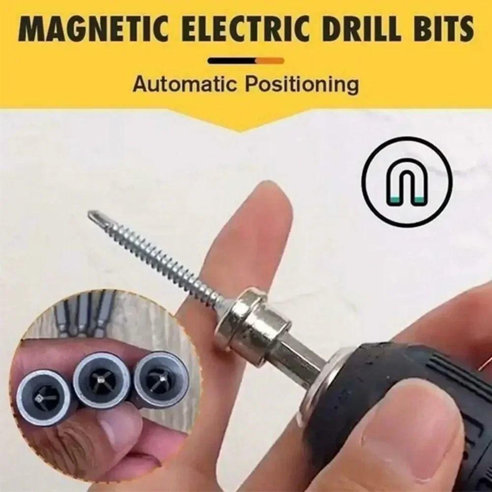 10pcs/set 25/50mm Locating Batch Head Hex Shank Drill Bit Positioning Screwdriver Bits  Gypsum Board