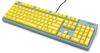 Majestouch 2SS CHERRY MX Speed Silver Axis Full Size 104 Keys English Layout US ASCII Molded Custom Keycap Yellow Two-Color