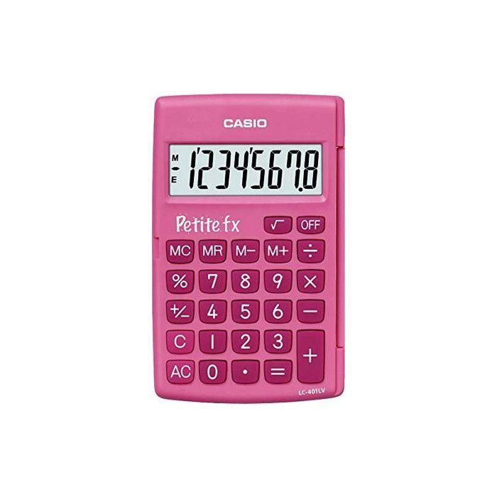 Calculatrice Scolaire Petite Fx Casio Rose