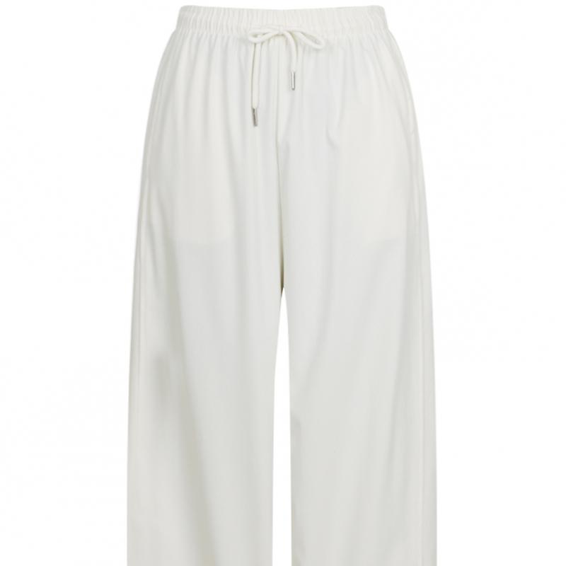 [Shop  ] Women S waiStbanding Tapered Fit Comfortable Wide pantS Pic Wpt 21224 Khaki