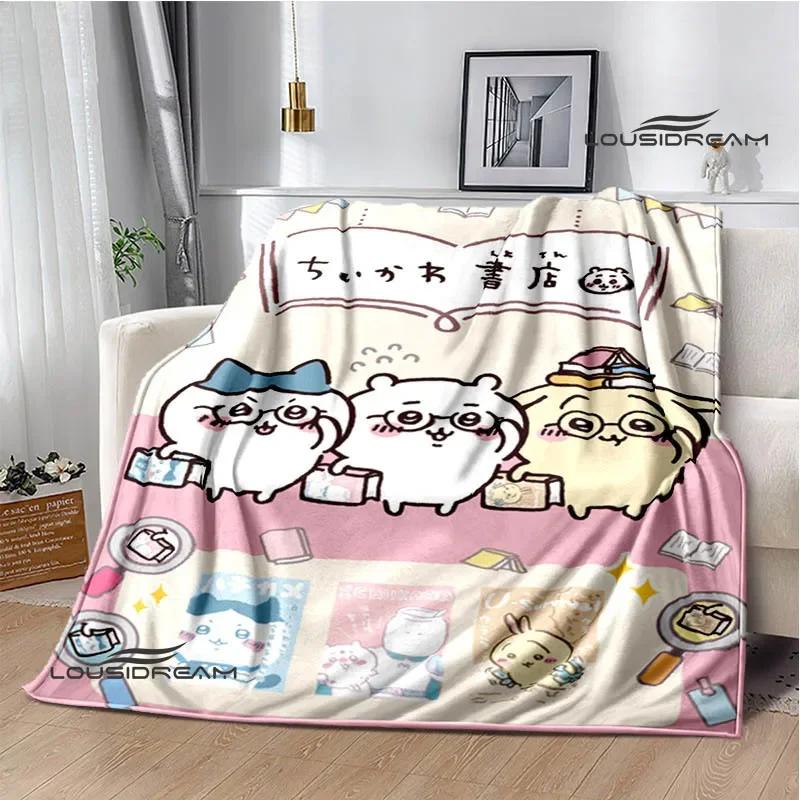 3D Cute C-Chiikawas Printed Blanket Flannel Warm Blankets Soft and Comfortable Blanket Bed Linings Cubre Cama Birthday Gift