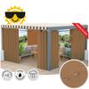 Gardenia - Ready-made Curtain with Eyelets - - Warm Brown