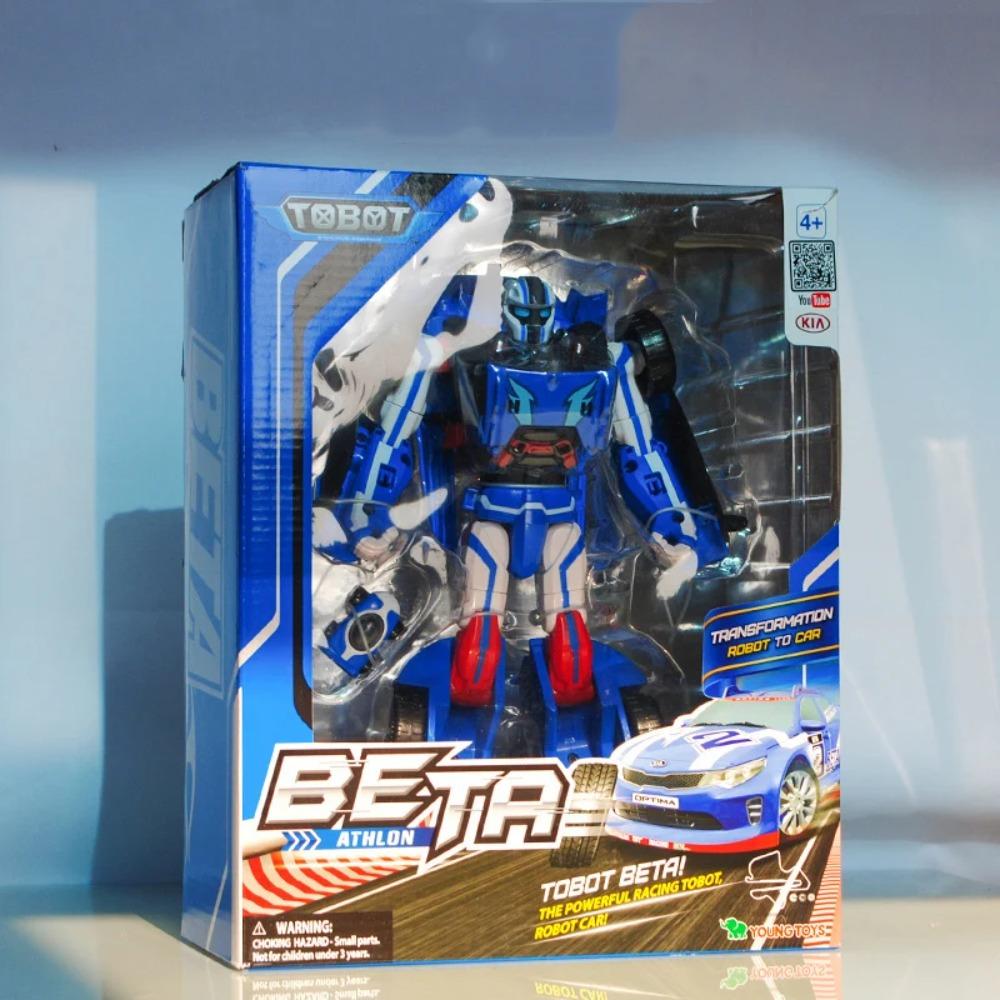 Original Tobot Deformation Robot 6 In 1 Transforming Car ALPHA  Action Figure Korea Anime Cartoon Brothers Warrior MAGMA Toys