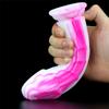 Mixed Color Liquid Silicone Eggless Simulation Penis Dildo Female Masturbation Device Anal Anal Plug Anal Expansion Device