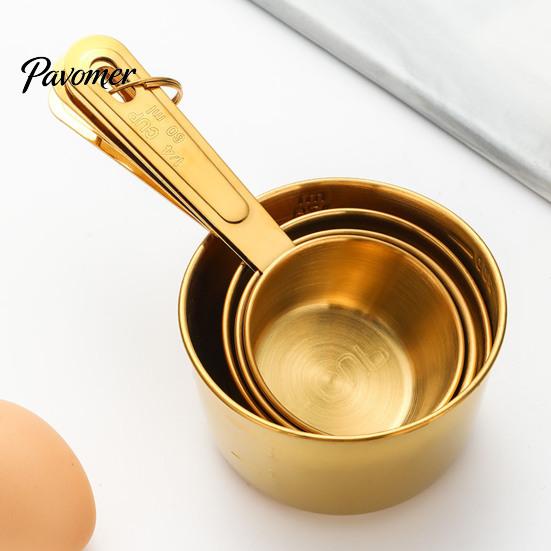 Stainless Steel Measuring Spoons Cup And Spoon Set, Ergonomic Round Design Precision for Recipes Kitchen Tools, Durable Easy Cleaning Measurement