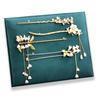 Ancient-Style Hairpin and Jewelry Display Stand with Flannel and Tassel Elements