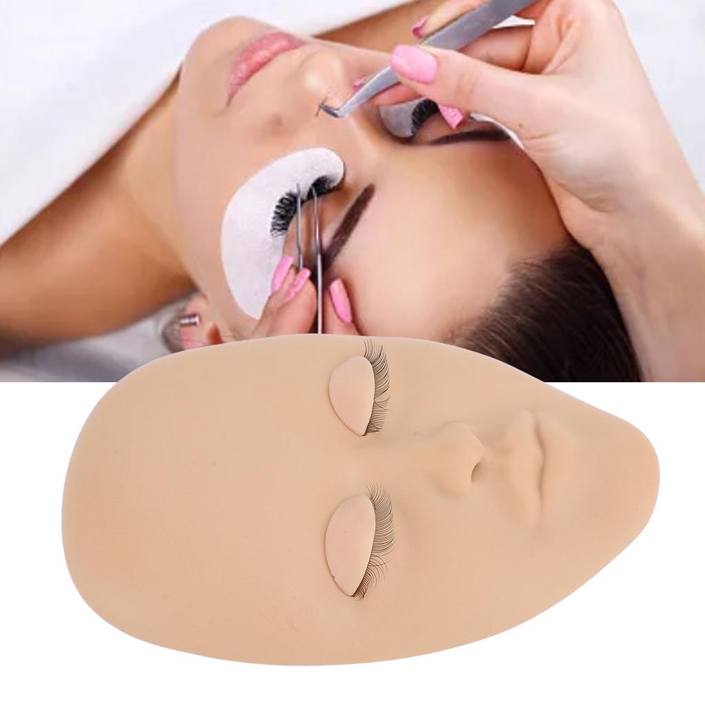 Lash Mannequin Head Silicone Removable Eyelid Multifunctional Eyelash Extension Mannequin Head for M