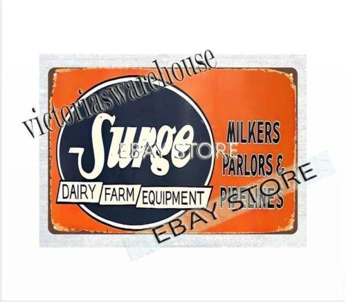 

Surge Milkers Parlors Pipelines metal tin sign home decor moreAluminum 20x30cm（7.8x11.8inch）