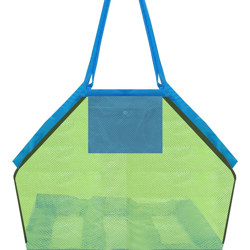 Kids' Large Mesh Toy Storage Backpack for Beach Sand Tools.