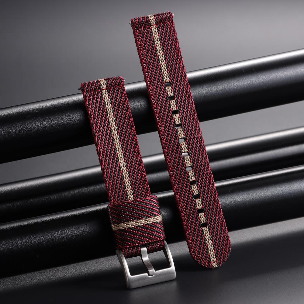 Nylon Strap 20 22mm for Tudor for Omega Watch Band  for Seiko Canvas Fabric Band Men Woven Military Sport Quick Release Bracelet