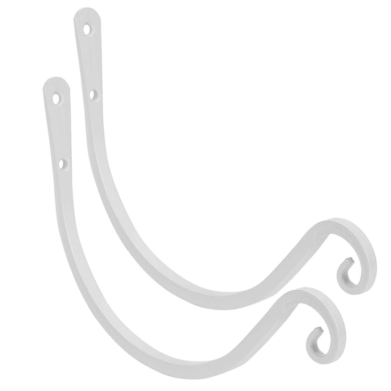 Кронштейн для подвесной корзины для цветочных горшков, растений, фонарей, декора террасы на открытом воздухе 8 дюймов