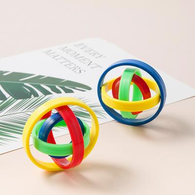 Colorful Rotating Ring Plastic Fingertip Gimbal Gyroscope Creative Leisure Inertia Universal Ball Decompression Children's Toy