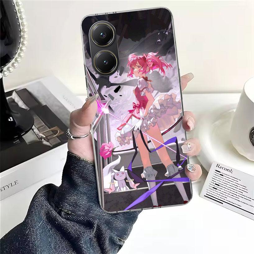 Madoka Magica Anime Soft Phone Case For Xiaomi Redmi 15C 15 13C 13 Poco X5 X6 X7 F7 Ultra M7 12C 12 10 10C 9C 9A 9T 9 Fundas Poc