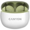Auriculares Canyon tws-5 intrauditivos, carcasa verde