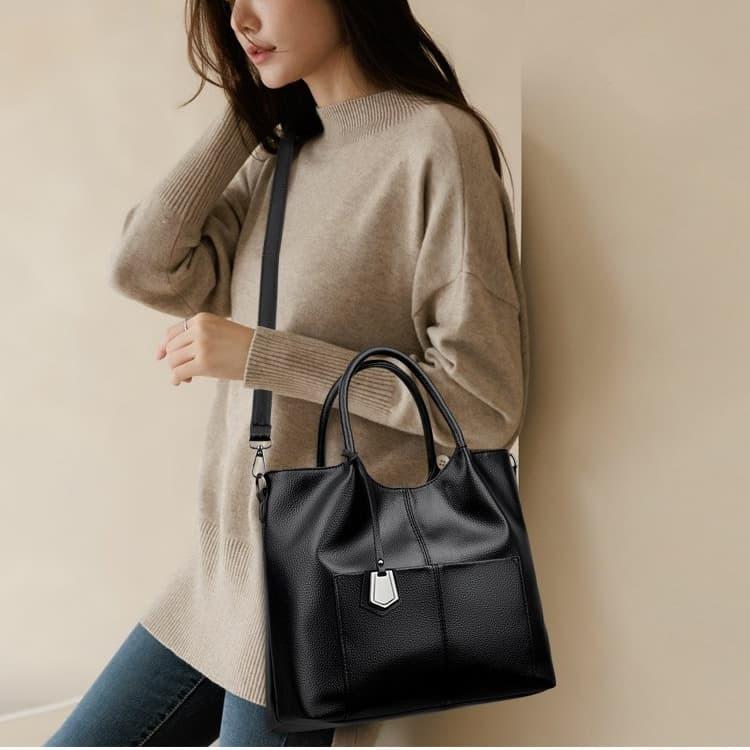 Lychee Pattern Large Capacity Tote Bag Women's Shoulder Messenger Bag