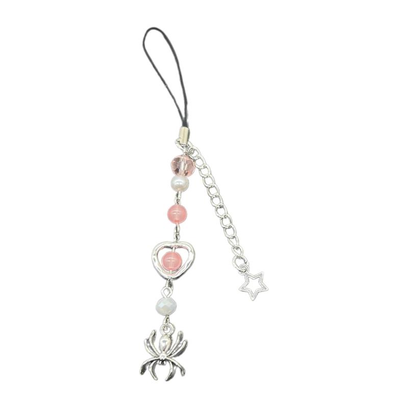 Unique Bracelet/Phone Chain Customizable Jewelry Unique Beaded Bracelet/Phone Chain with Matching Star and Spiders Charm