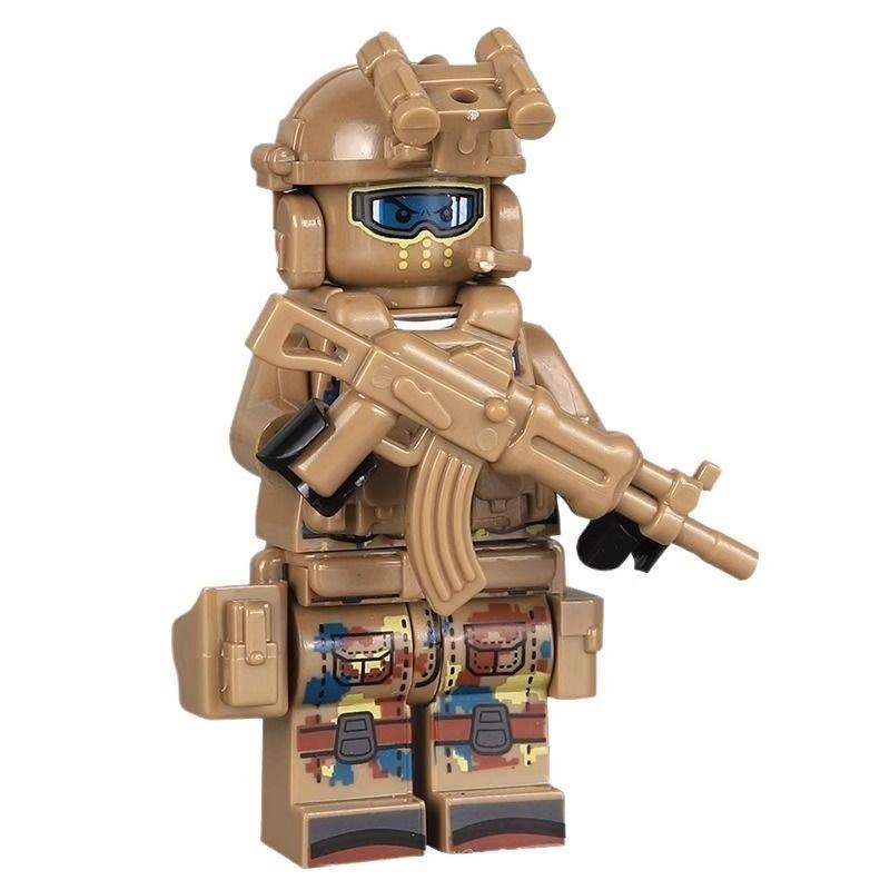 Wow, Compatible With Lego Building Blocks, Anti-Special Police, Military Special Forces, Minifigures, Boys Educational Assembly Toys Customization