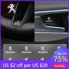 2026 Hot Car Sticker Car Steering Wheel Badge Stickers Car Door Handle Label Decal For Peugeot 208 308 205 3008 207 206 307 407 
