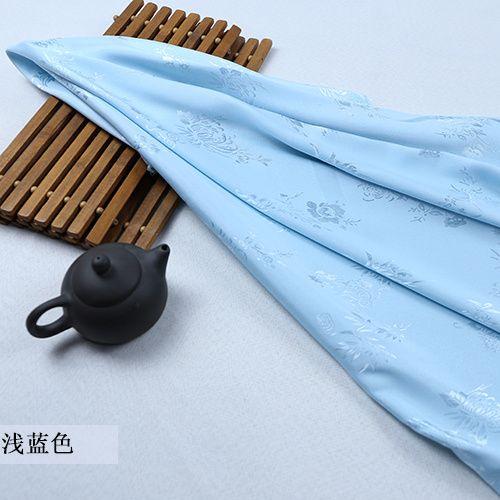 Double Sided Jacquard Fabric Bamboo Dragon Pattern By The Meter for Clothes Cheongsam Hanfu Sewing Cloth Fine Soft Gold White