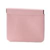 Snap Closure Organizer Pouch Faux Leather Portable Cosmetic Storage Bag Self-Closing Pouch for Lipstick Earphones