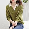 Women's Thin Hoodie Spring and Autumn Letter Embroidered Patchwork Contrasting Color Pullover Jacket Fashion Casual Top